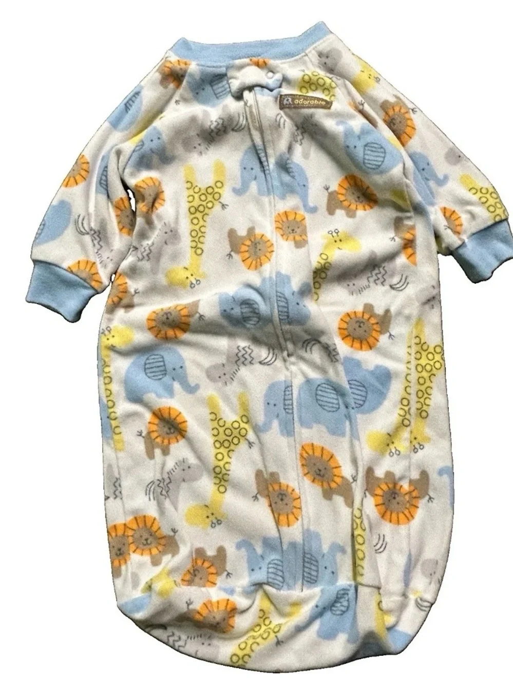 Neutral Baby Fleece Sleep Sacks Animals Size 0-9 Months